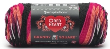 Red Heart Granny Squares - Black Carnation Code